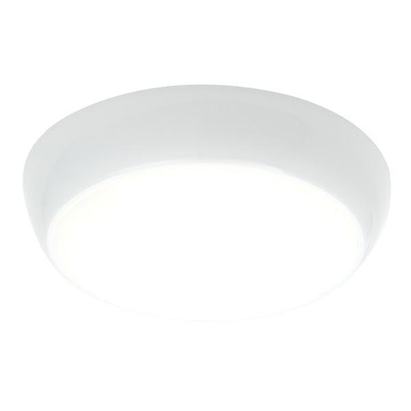 Saxby Lighting (Poole) Flush Ceiling Light 325mm Round Flush Em IP44 16W & 2W Gloss White