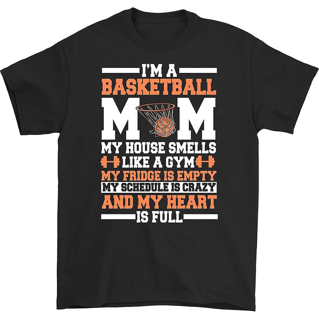 HISHARK I'm A Basketball Mom T-shirt Black