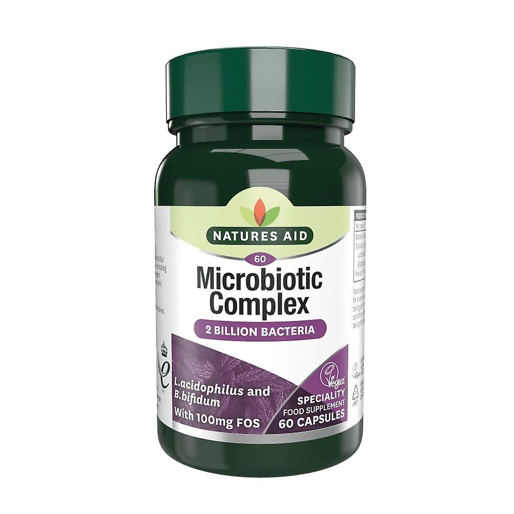 Natures Aid Microbiotic Complex,  60 Vegetable Capsules