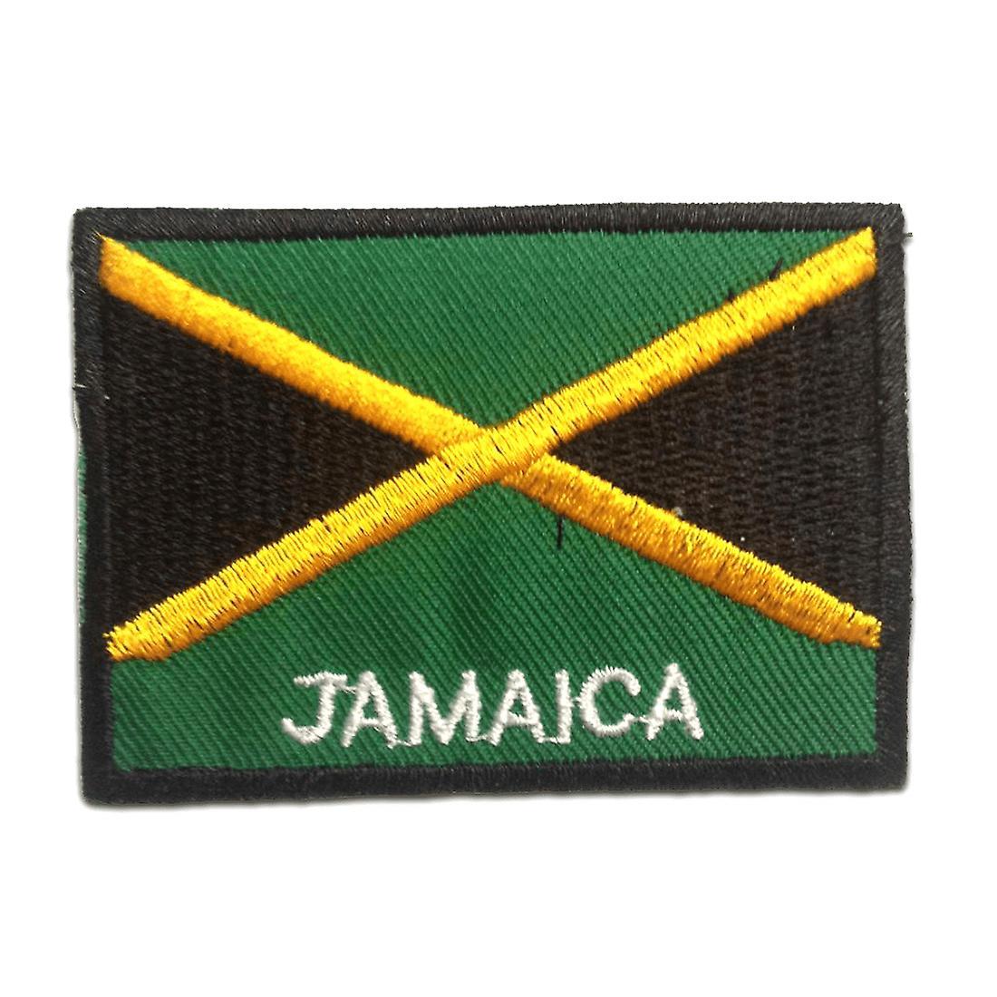 Catch the Patch Patch / Iron-on Patch - JAMAICA Flag Flag - green - 7.4 x 5.4 cm - Patches