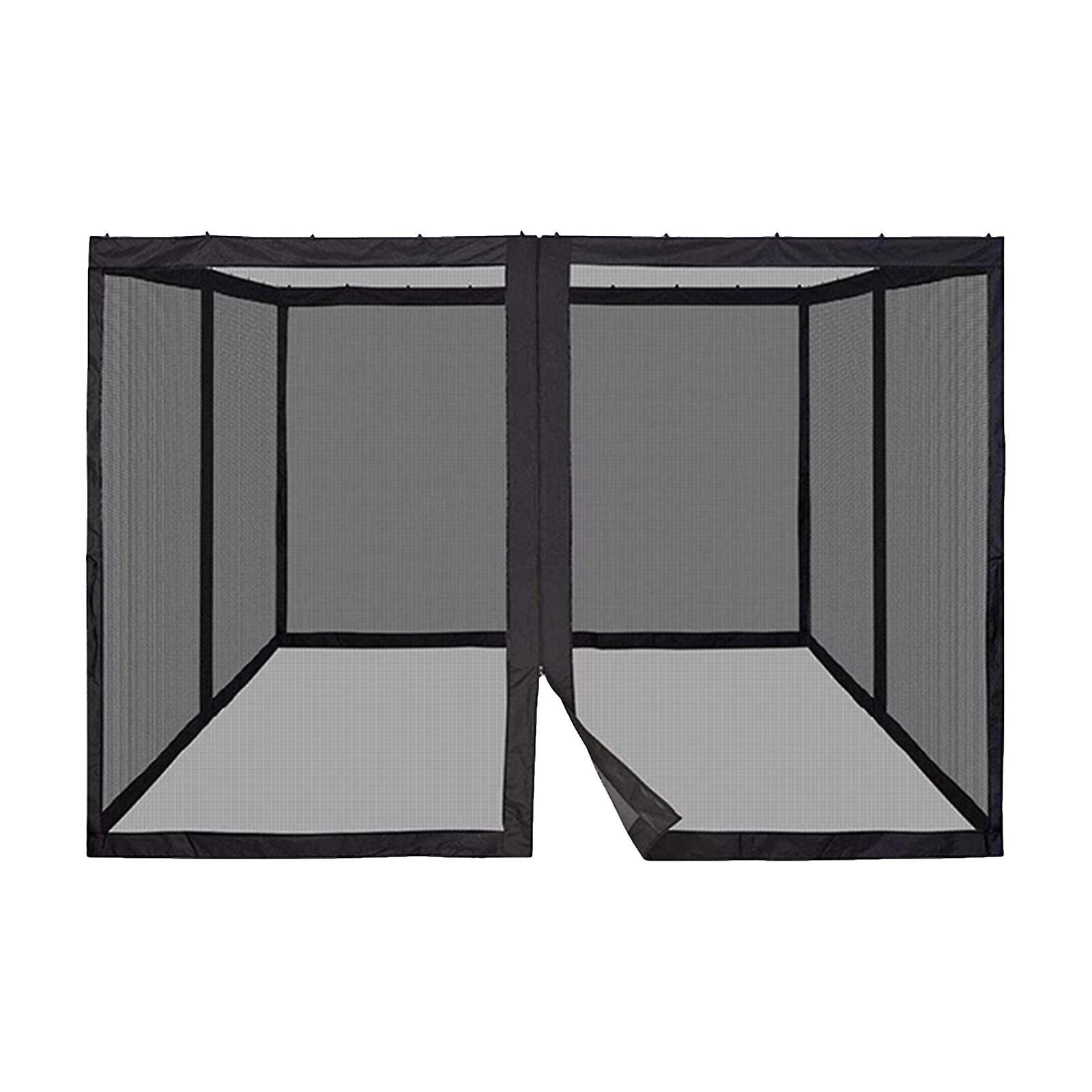 Flye Mosquito Netting With 4 Side Zipper For Universal Outdoor Up Canopy Tent,diy Curtain Style Canopy Screen Walls (only Mosquito Net) B