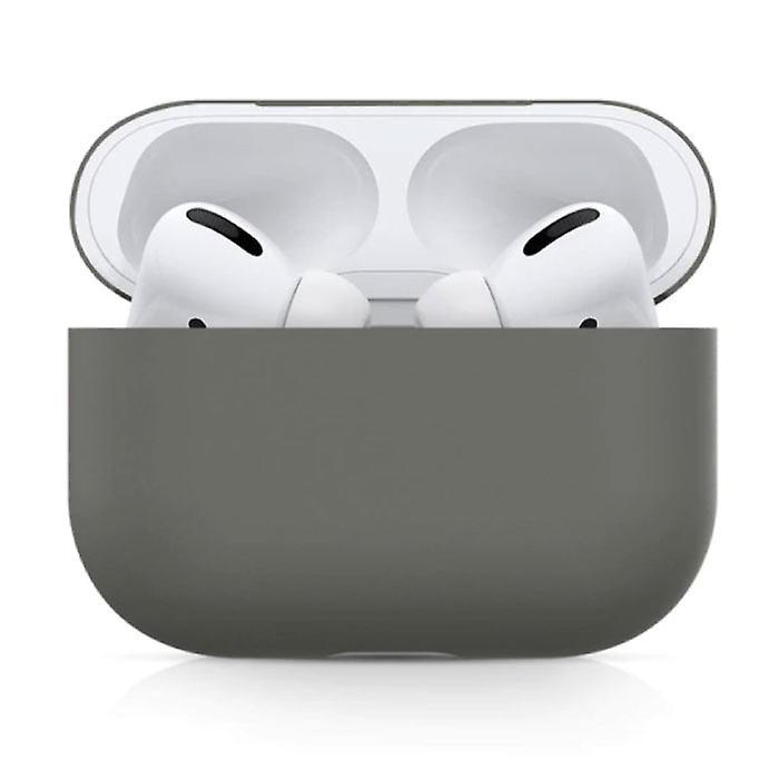 SIFREE Flexible Case for AirPods Pro - Silicone Skin AirPod Case Cover Smooth - Dark Gray