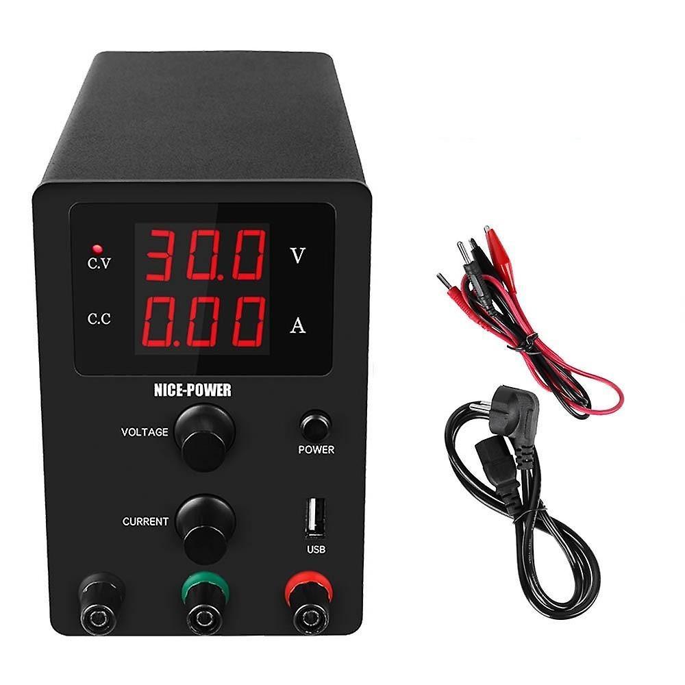 Slowmoose Usb Dc Laboratory 60v 5a Regulated Lab Power Supply 30V 10A Black