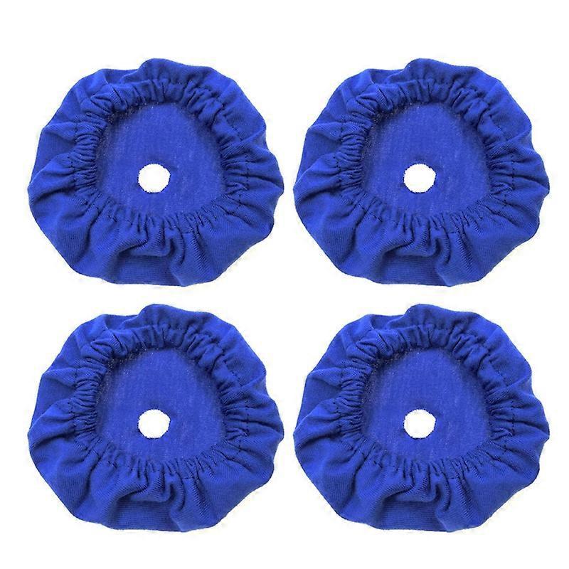 Unbrand 4 Pcs Full Face CPAP Mask Liners Reusable CPAP Mask Covers Soft Cotton Covers Blue