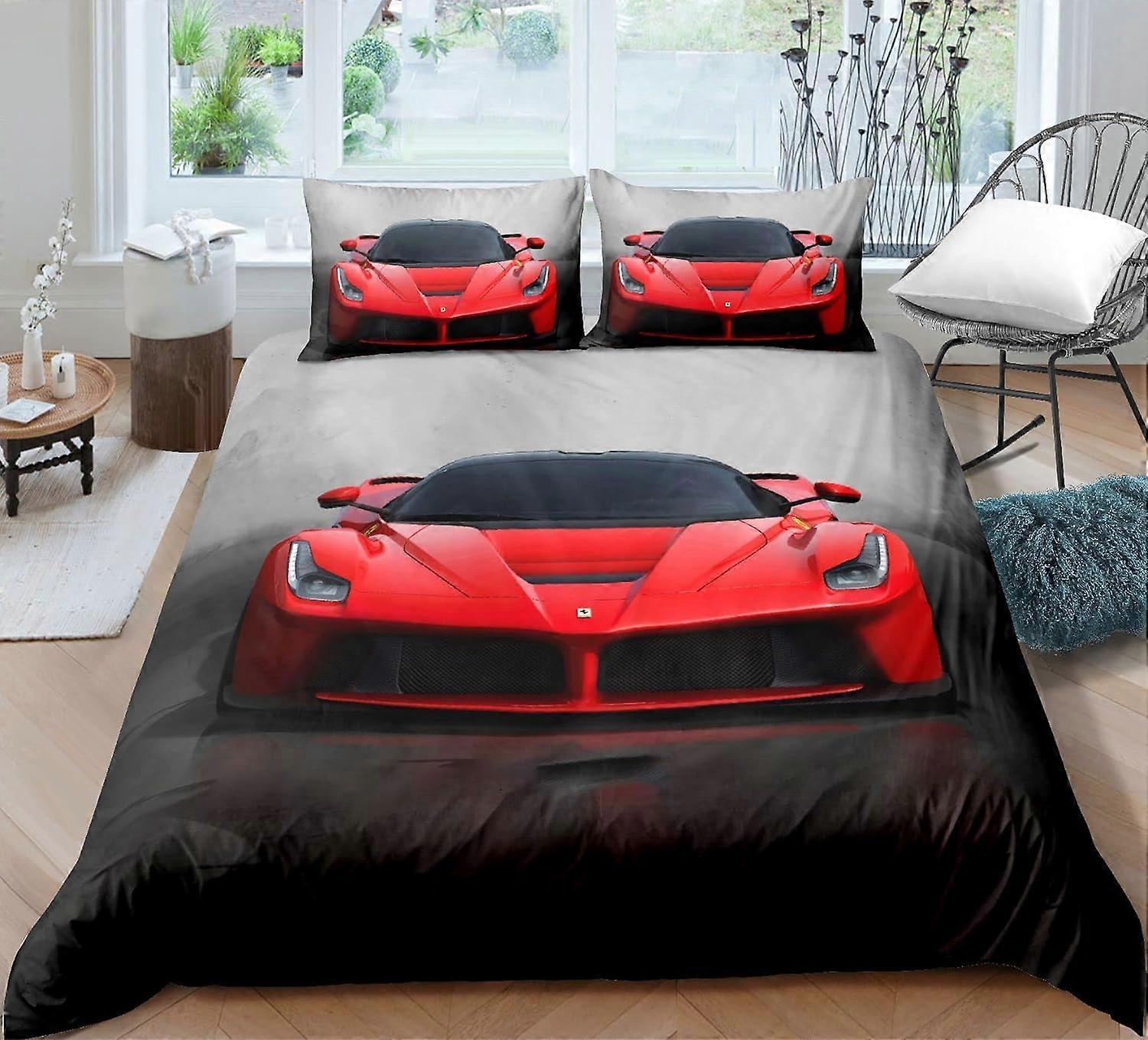 Kerota Sports Car Bedding Set Single Double Duvet Cover Bedding King220x240cm