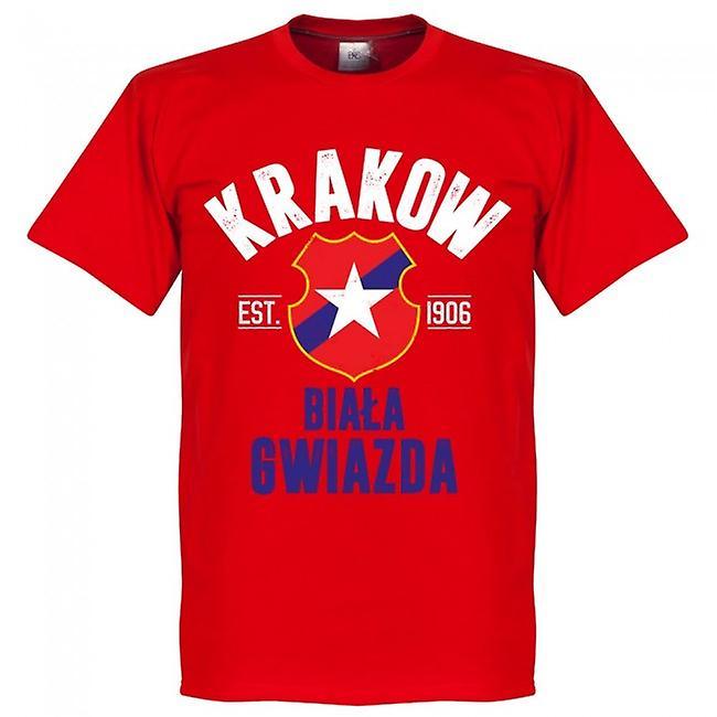 Soccer Tees Wisla Krakow Established T-Shirt - Red XL