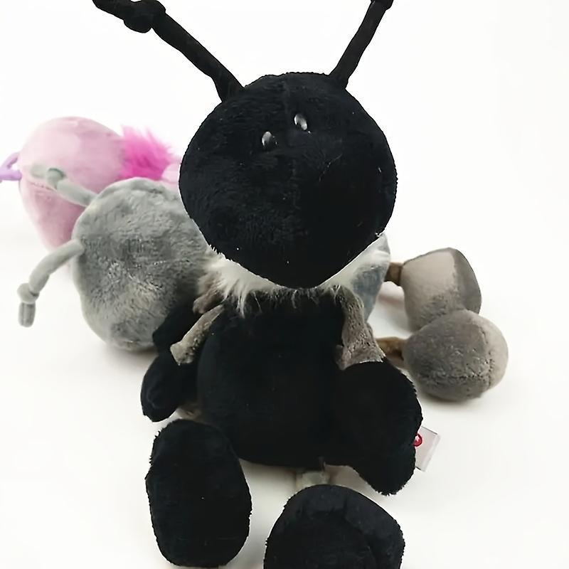 Wfuo Cute Simulation Colorful Ant Plush Toy Doll Small Doll Claw Machine Doll Childrens Day Gift black