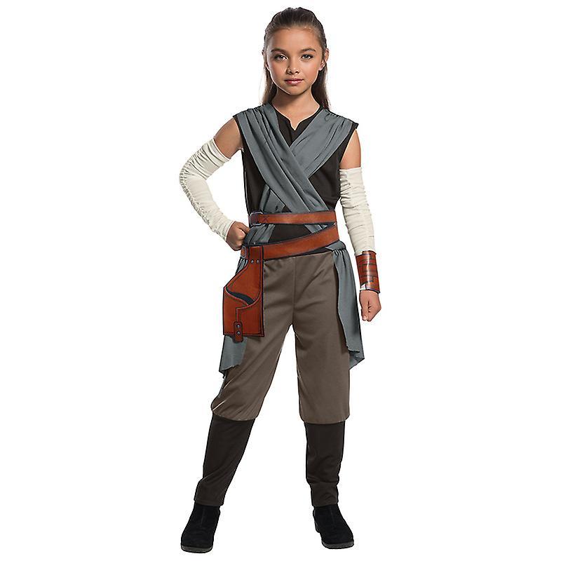 Baiyis Rey Cosplay Costume Jedi Knight Jumpsuit Halloween Carnival Costume For Girls XL