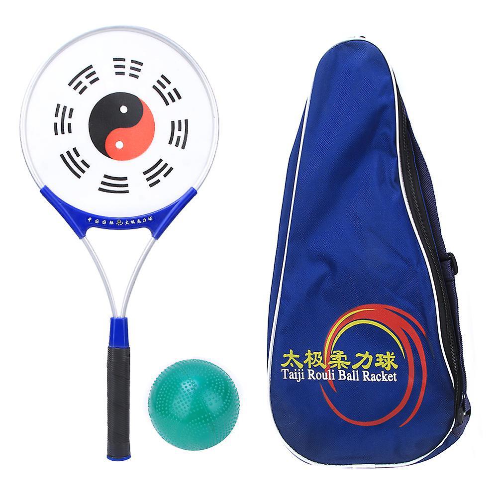 Tai Chi Racket with Ball Aluminium Alloy Elderly Tai Chi Soft Strength Racket with Ball for Exercise Fitness