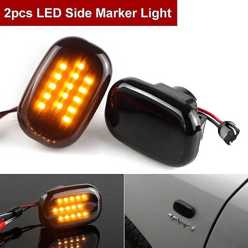 Bicaco 2pcs Led Side Marker Turn Signal Light For Toyota Corolla E10 11 12 Celica T20 T23 Carina T19 Mr 2 W20 30 Starlet Ep90 91 Amber 2pcs LED Sid...