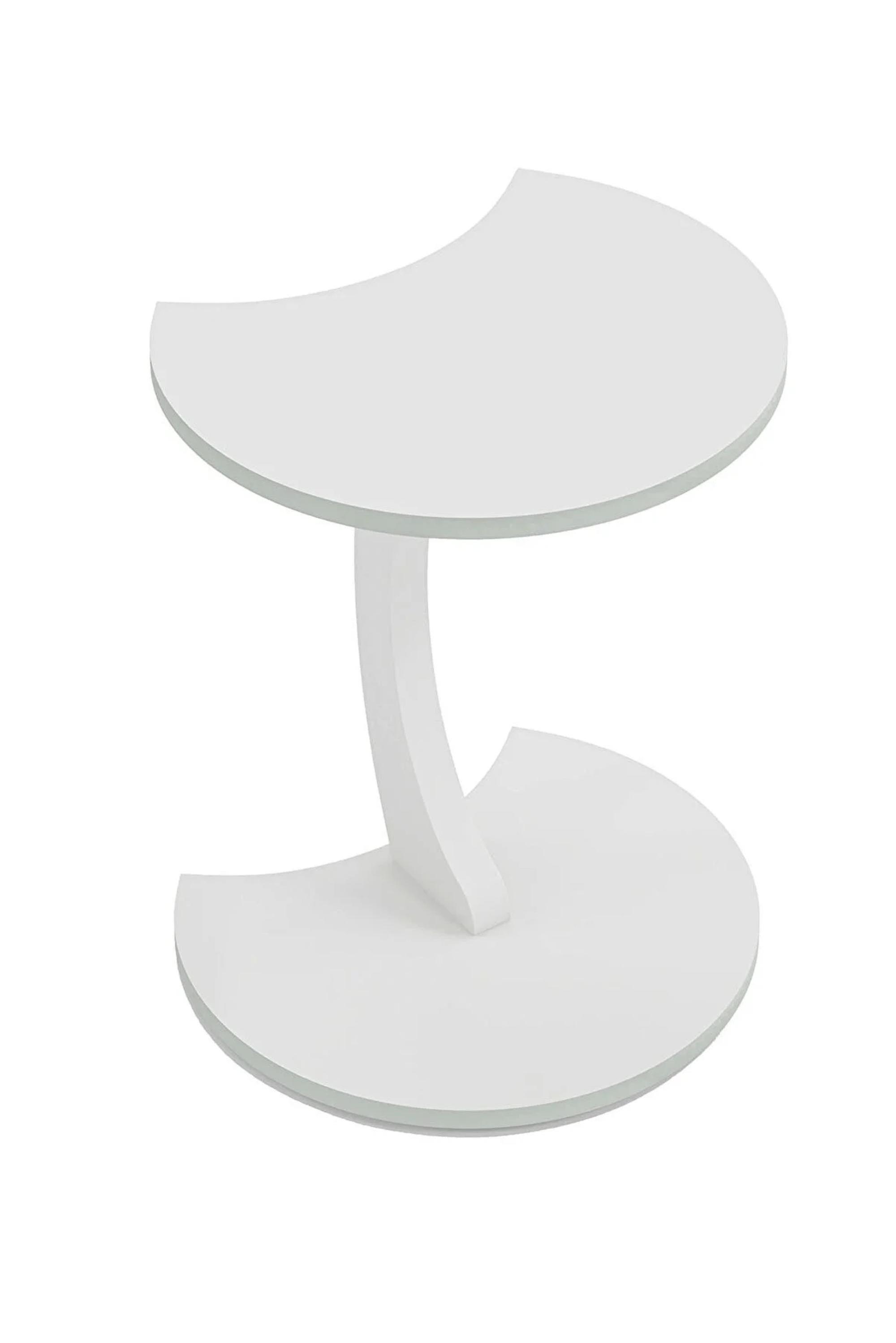 Golden Pet C End Tables with Wheels for Living Rooms White 45CM*56CM