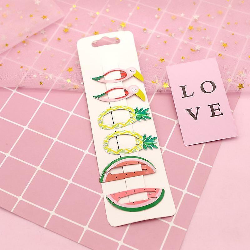 Slowmoose Lovely Printed, Cute Fruit Design-bb Clips- Hair Pins F