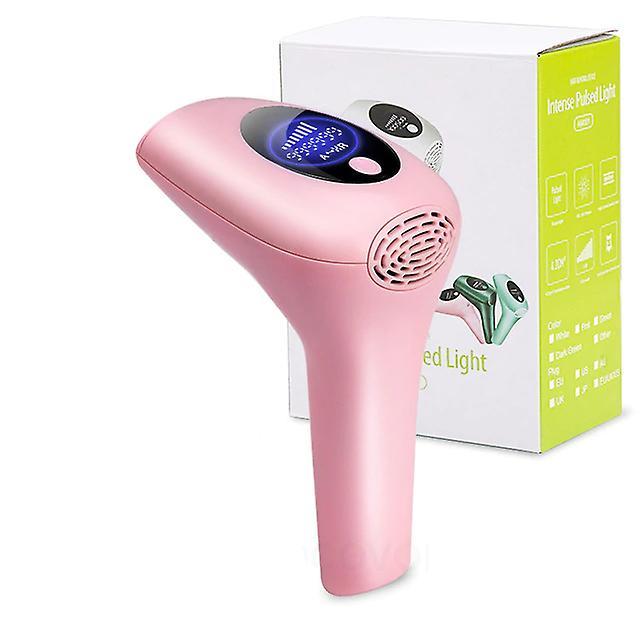 Slowmoose 999999 Flashes Laser Epilator - Painless Electric Permanent Hair Removal Pink US Plug