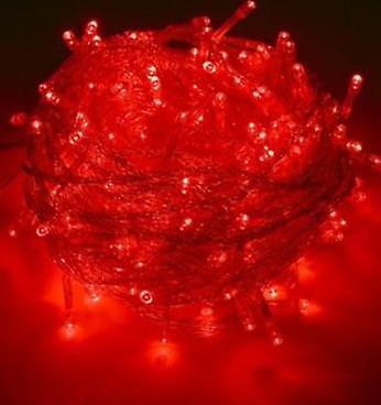 Slowmoose Led Light String For Decoration With 8 Modes And One Button Operation Design Red 10m 100led 220V EU