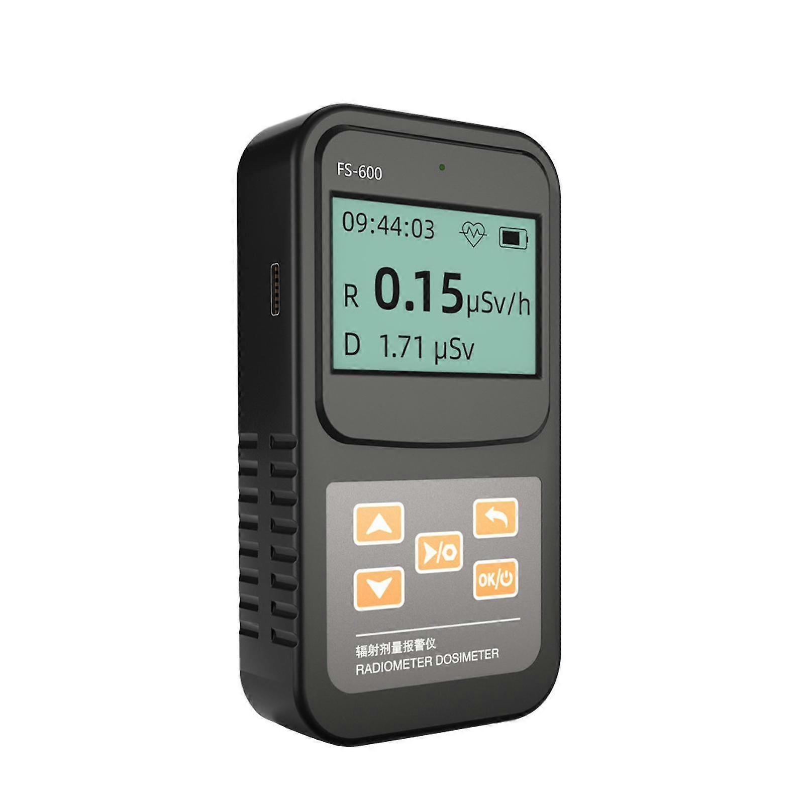 Unbrand FS-600 Geiger Counter Nuclear Radiation Detector - Real-Time Dose Rate Monitoring, Two Power Supply Modes, And User-Friendly Interface K S