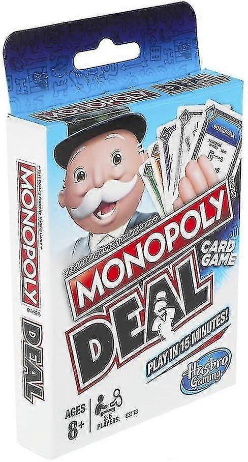 Jkw Monopoly Deal Quick-playing Card Game For Families, Kids Ages 8 And Up And 2-5 Players