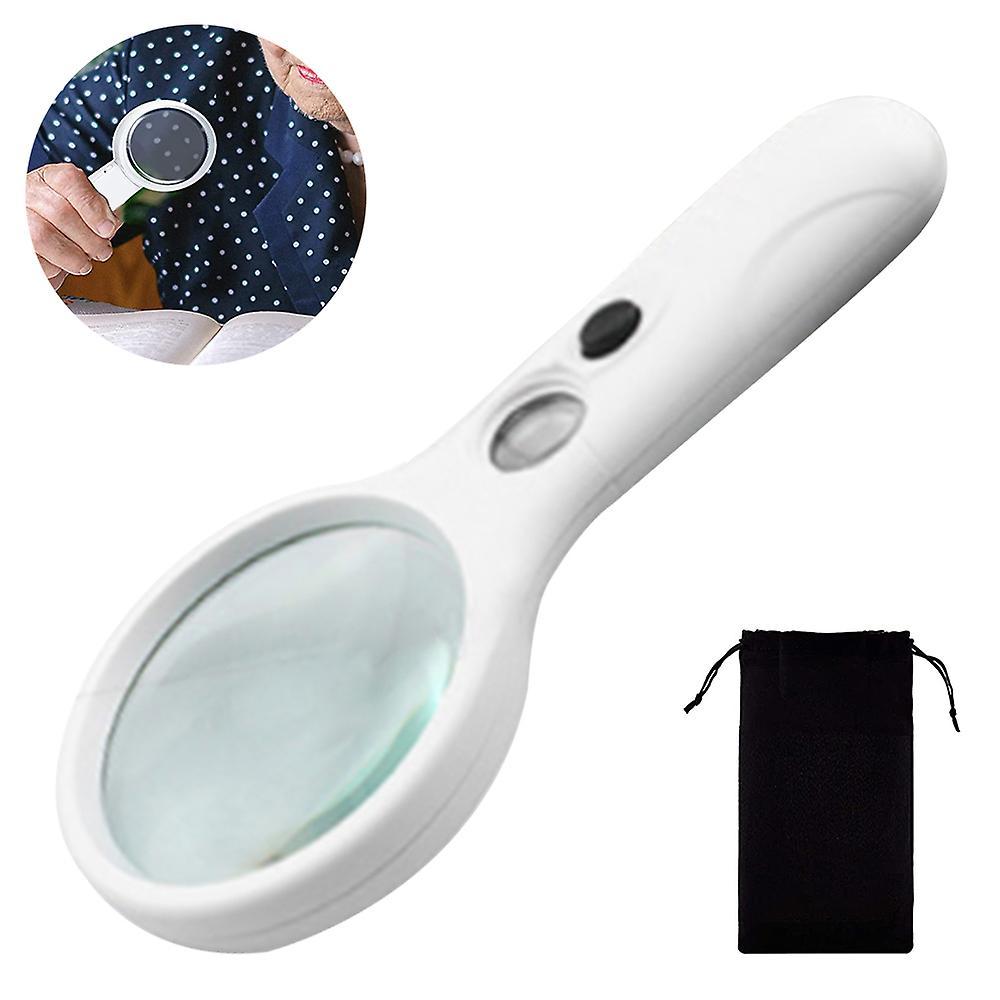 Magnifying Glasses 1 Pcs Magnifying Glass With Light,3x ,45x Handheld Magnifier,led Lighted Magnifying Glass For Reading Small Prints,coins,map,jew...