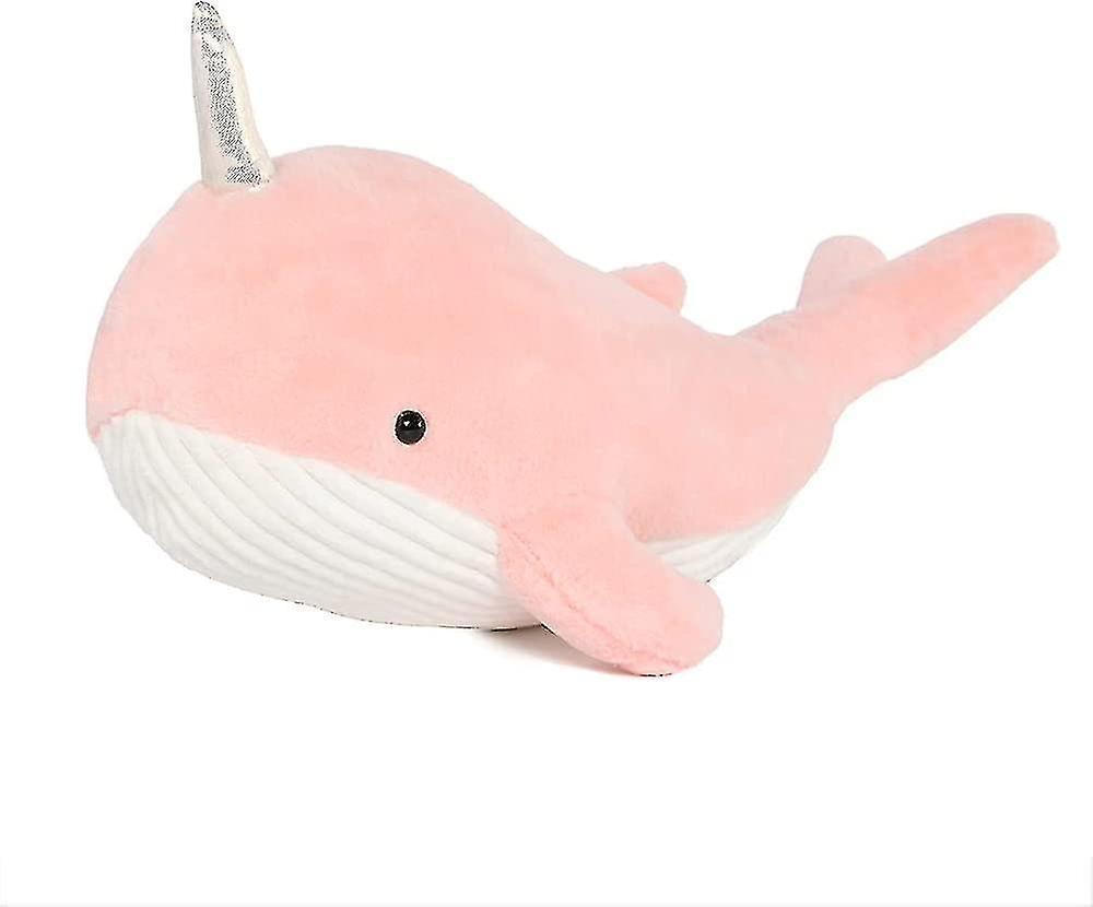 JUMPHERO Narwhal Stuffed Animal Cuddly Whale Stuffed Animal Plush Toy Soft Hugging Pillow for Girls Kids-60cm