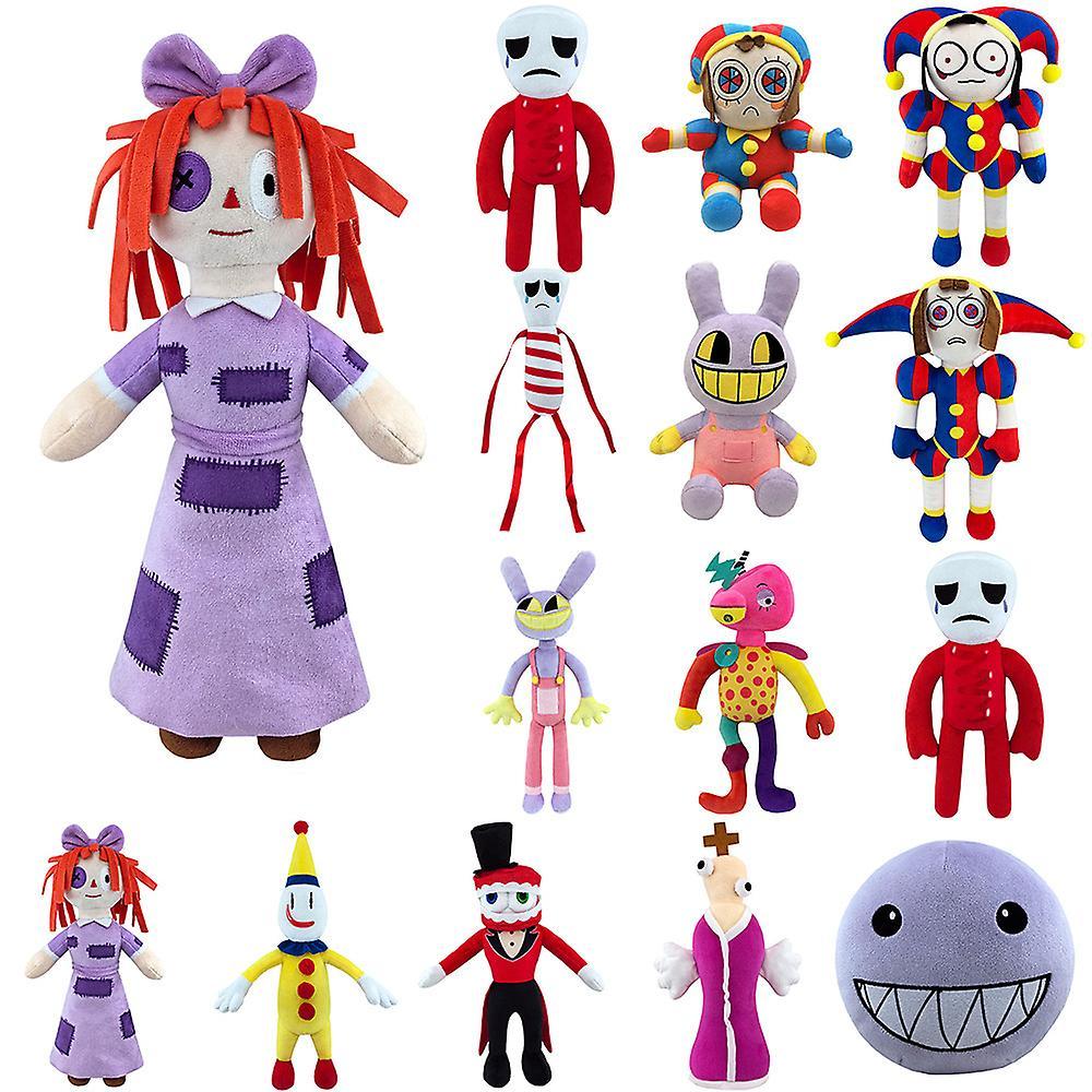 Bestdaily 2023 Cute The Amazing Digital Circus Plush Clown Toy Jax Pomni Soft Stuffed Plushies Dolls Toys Christmas Birthday Gifts Hot! Mini Pomni