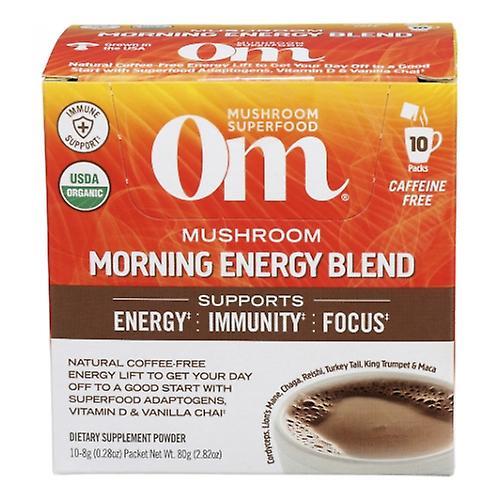 Om Mushrooms Mushroom Morning Energy Blend, 10 Packets (Pack of 1)