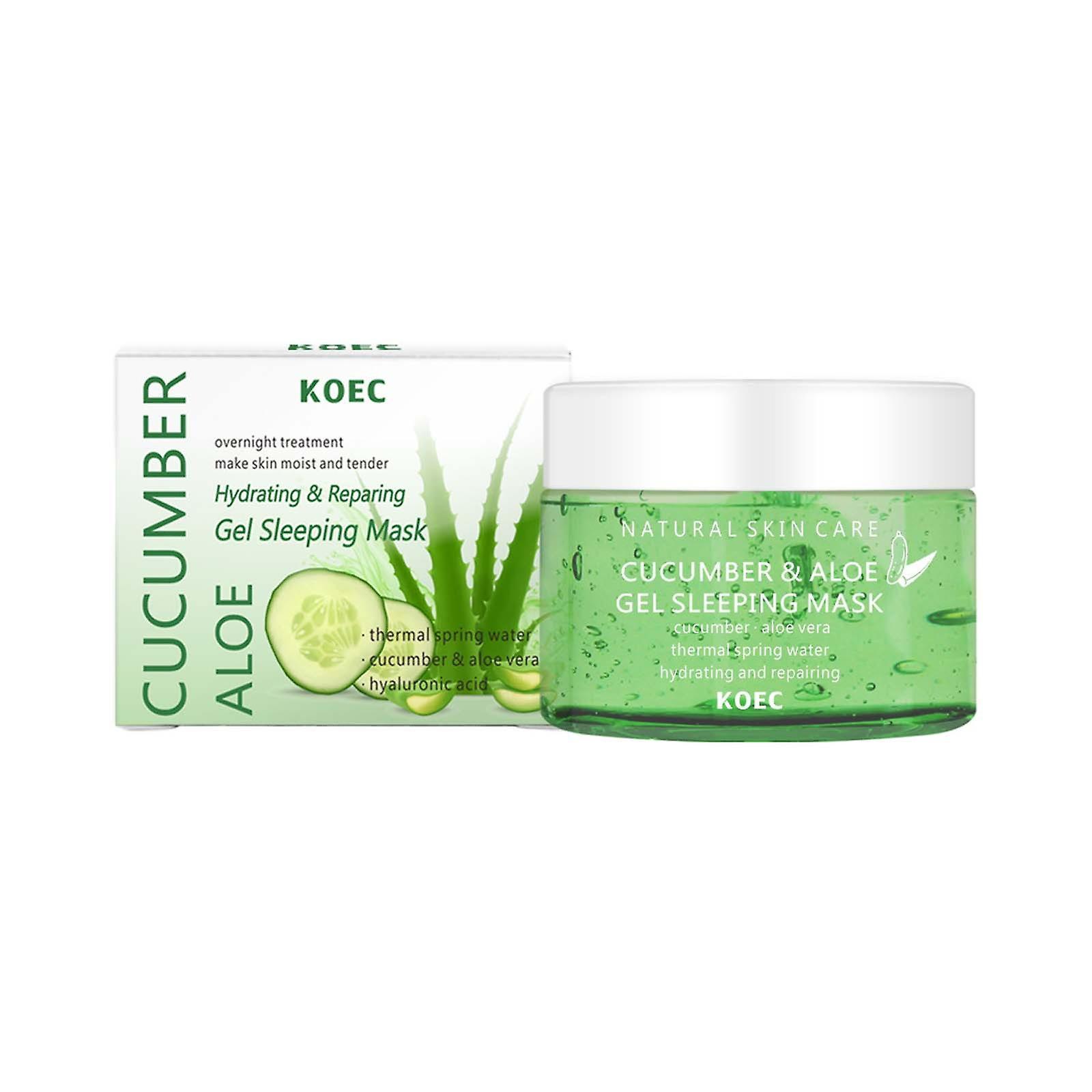 Hefansi Cucumber Aloe Sleep Facial Mask 150g Moisturizing And Oil Controlling Soothing Sleep Facial Mask