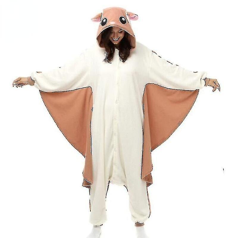 Italian Design Animal Adult Newway Flying Squirrel Onesies Party Halloween Mouse Pajamas Cosplay Chipmuck Costumes Sleepwear Jumpsuit S