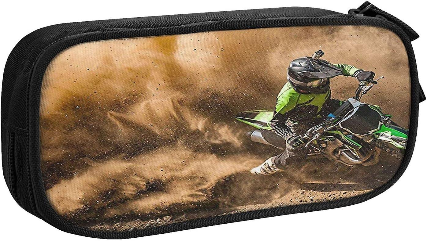 Kerota Pencil Case Motocross Dirt Bike 013 Large Capacity Pencil Bag Pen Case Pouch Desk Organizer Pencil Cases For Boys Girls School Students Offi..