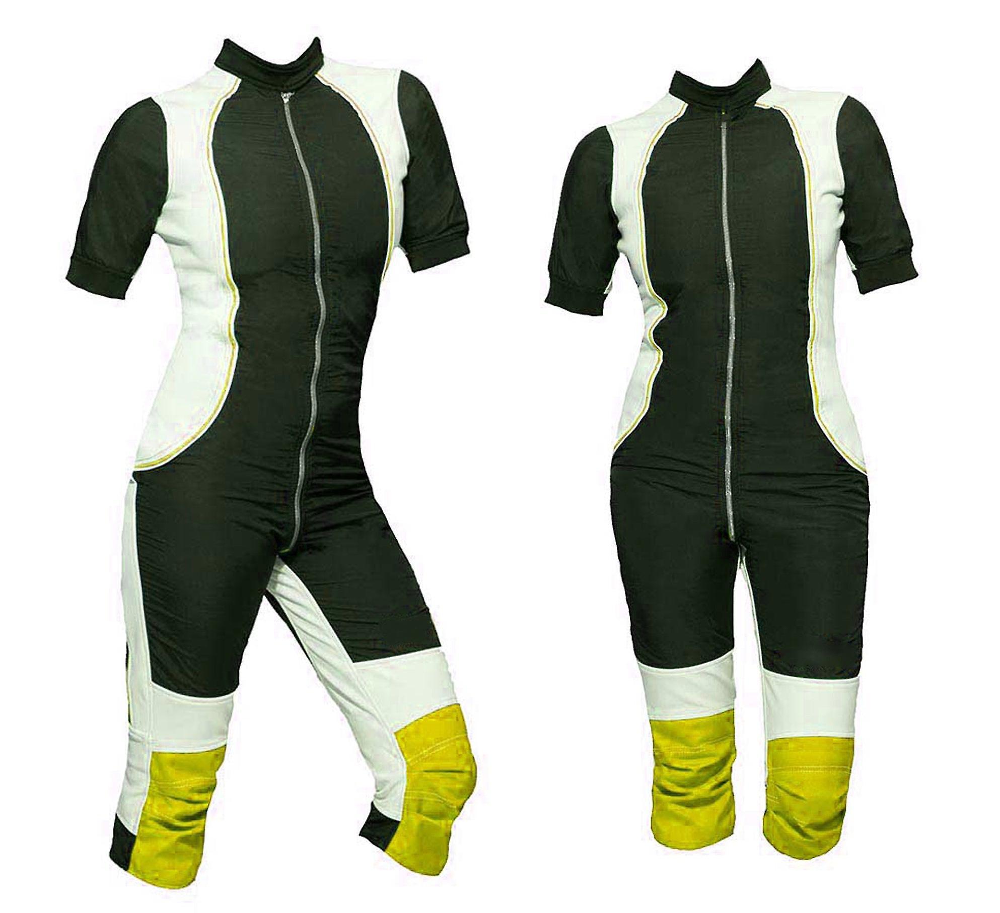 SkyexSuits /Women skydiving summer suit  s2-01 Yellow black and white Xxxl / women