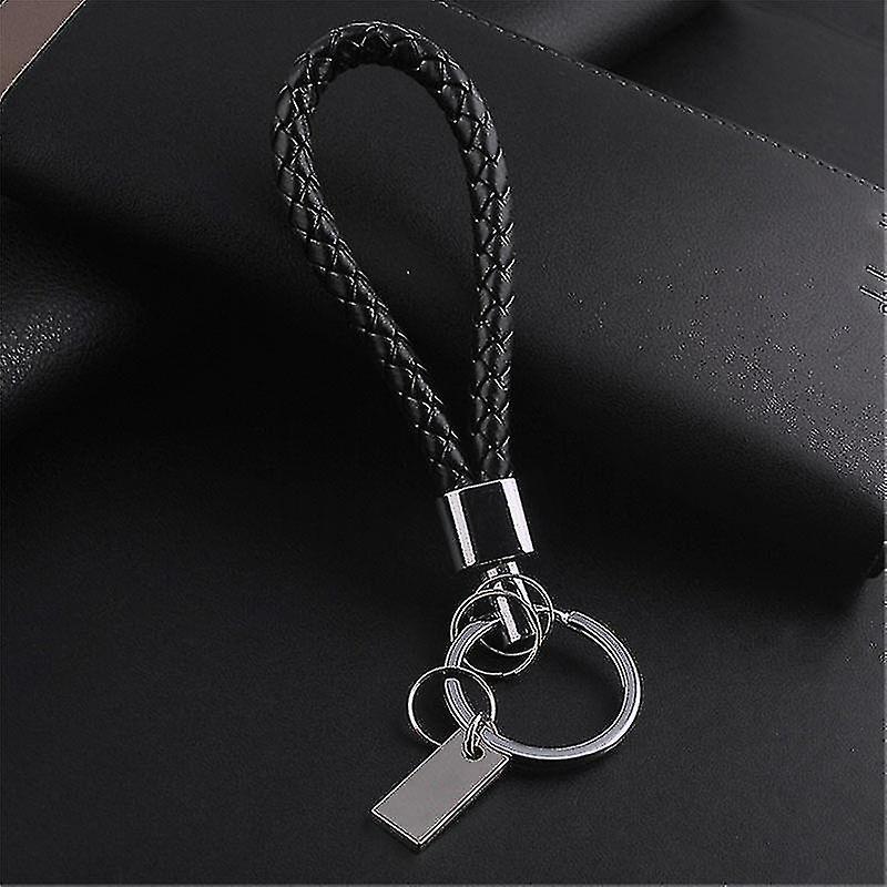 Tianzun 1pcs Men Leather Key Chain Ring Keyfob Car Keyring Keychain Gift