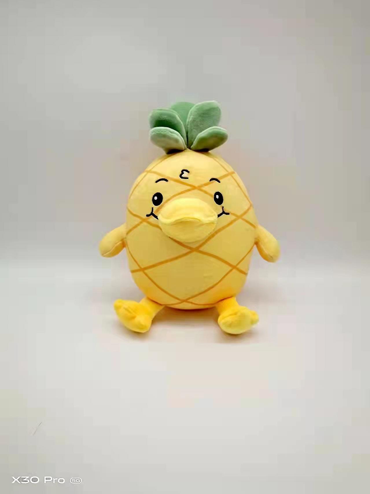 Snniv New Georgie Plush Pineapple Duck Doll Plush Toy Duck yellow 27CM