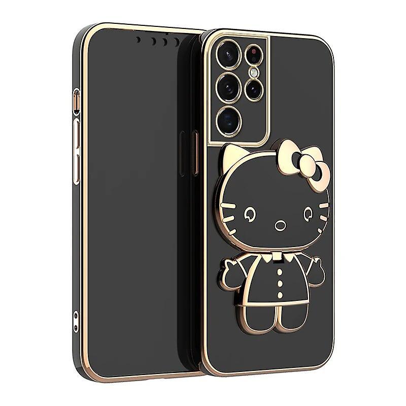 Eccpp Hello Kitty Electroplated Plating Frame Case For Samsung Galaxy S23 Ultra S22 S21 S20 Fe S10 Note 20 10 Plus A24 A34 A54 Cover 4 Galaxy S20 FE