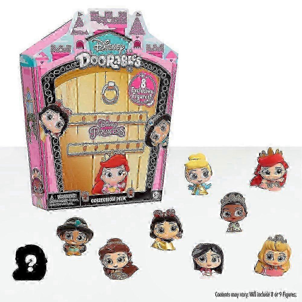 Just Play Disney Doorables Glitter And Gold Princess Collection Pack With 8 Figures, 1 Ea