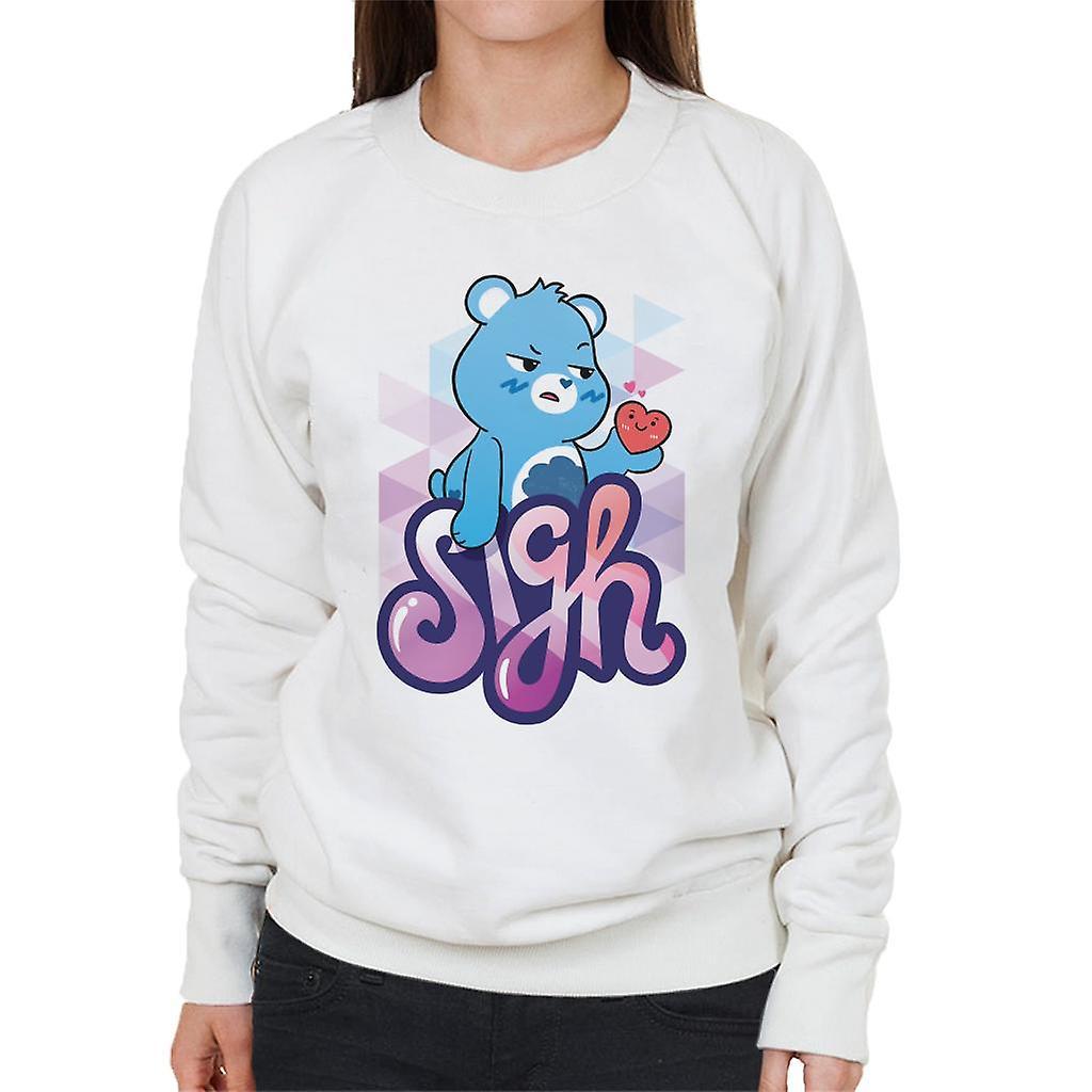 Care Bears Unlock The Magic Grumpy Bear Sigh Women's Sweatshirt White Large