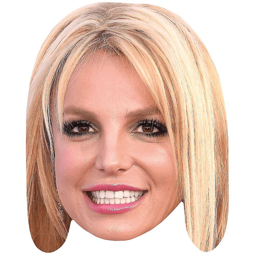 Celebrity Cutouts Britney Spears (Smile) Celebrity Mask, Flat Card Face