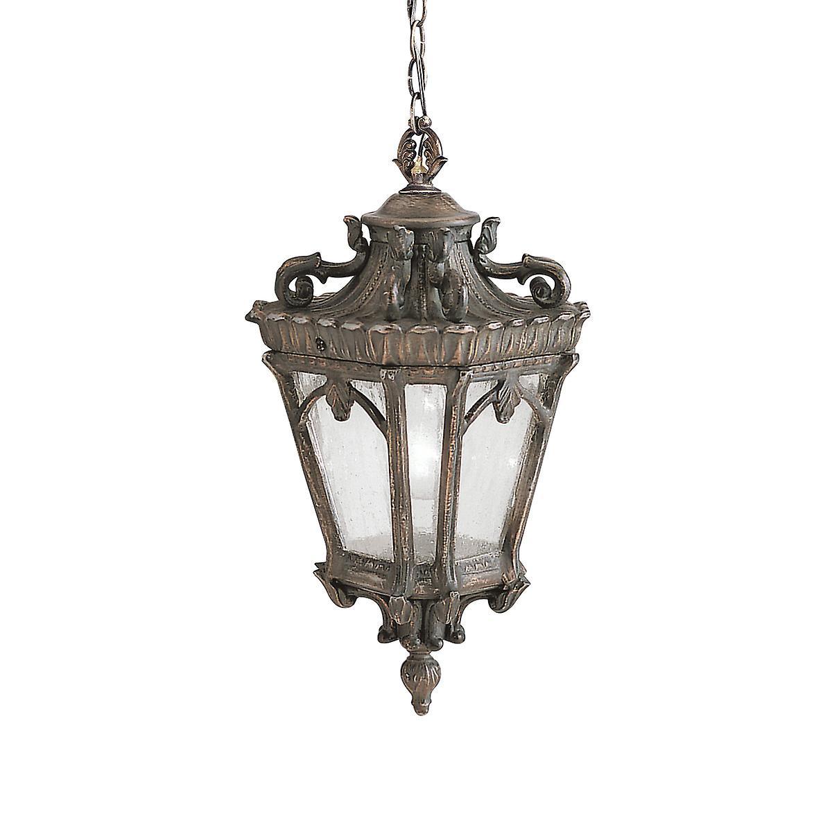 Elstead Lighting Tournai 3 Light Large Outdoor Ceiling Chain Lantern Londonderry, E14