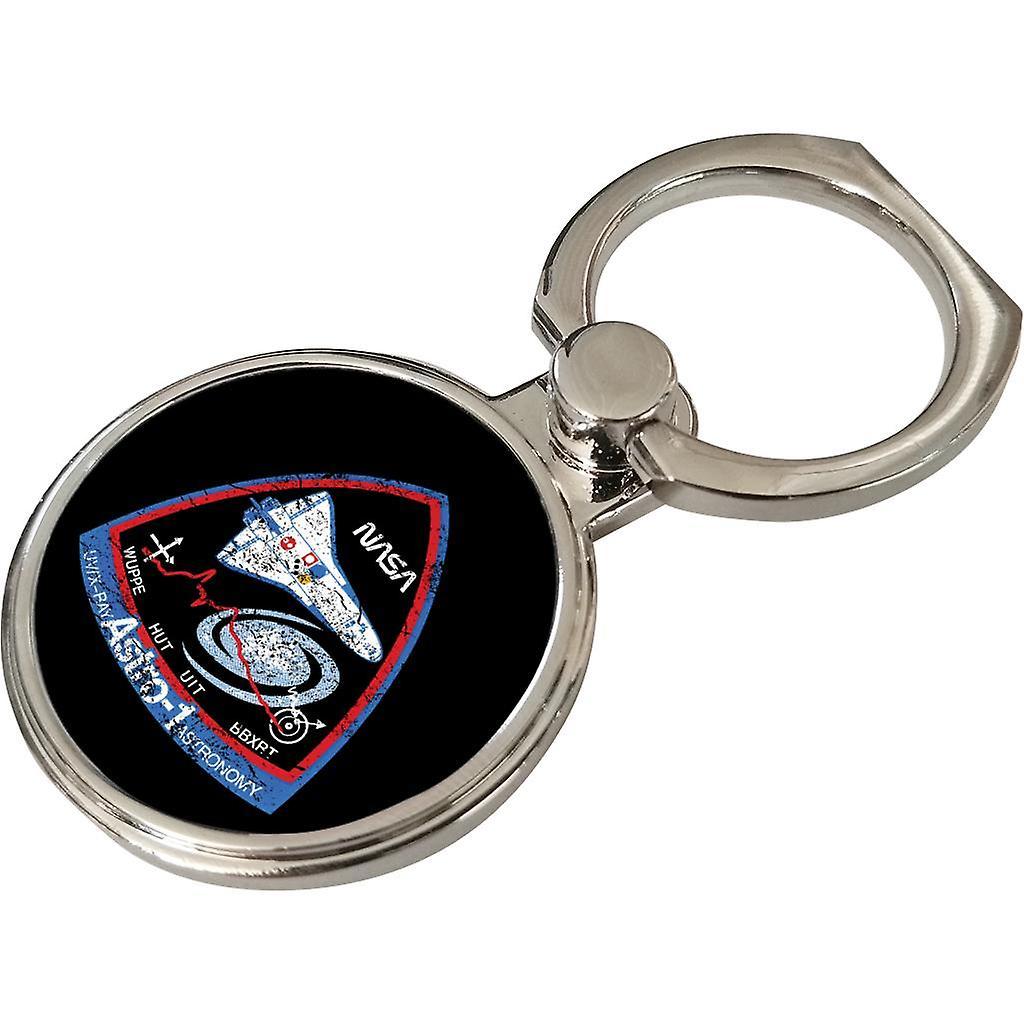 NASA ASTRO 1 Observatory STS 35 Mission Badge Distressed Phone Ring Black 3.5cm x 4.5cm