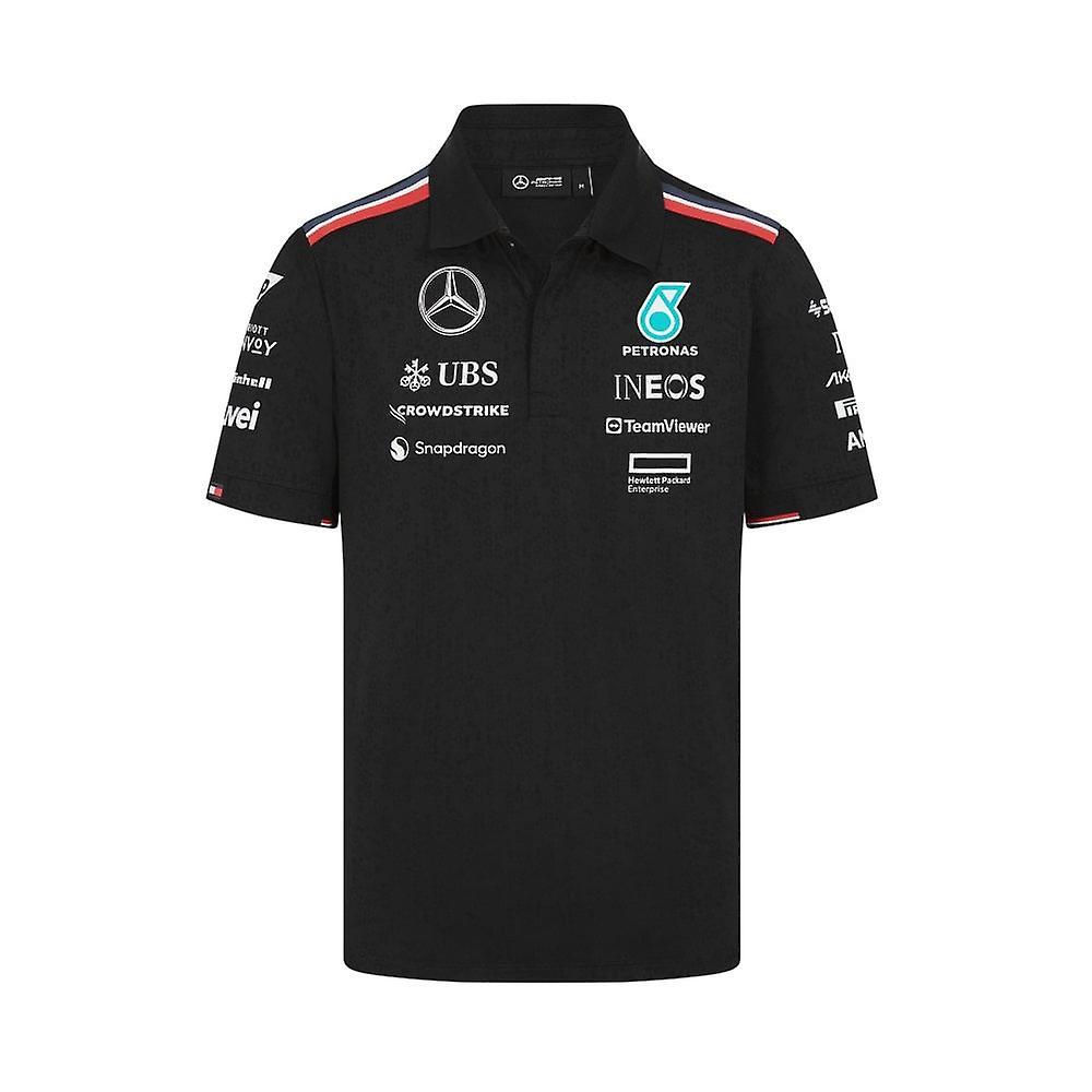 Mercedes-Benz Men's Mercedes AMG Petronas Mercedes Amg Petronas F1 Team Polo Shirt Black 2024 L