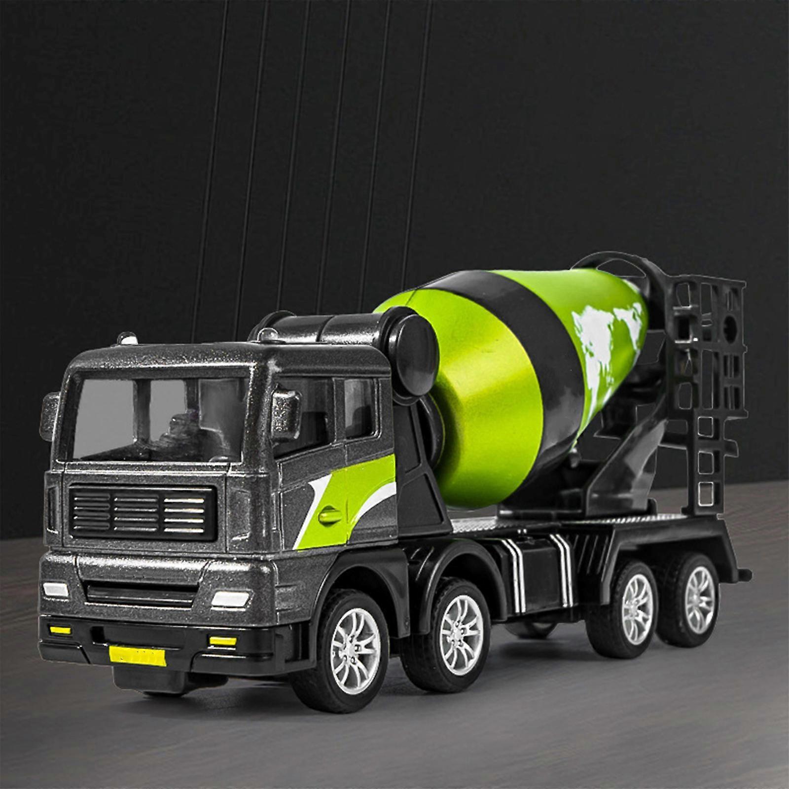 Flye Diecast Metal Cement Mixer Truck Excavator Construction Vehicles Toy For Kids, Construction Truck Vehicle Car Toy For Boys And Girls B