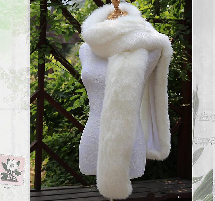 Lzyx Winter Thickened Fox Fur Scarf Fur Warm Collar Scarf Style01