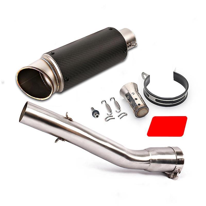 Boussder For 1998-2003 Yamaha R1 Yzf-r1 Motorcycle Exhaust Pipe Mid Pipe Slip On 51 Mm Muffler Removable Db Killer Escape Delete Catalyst Q