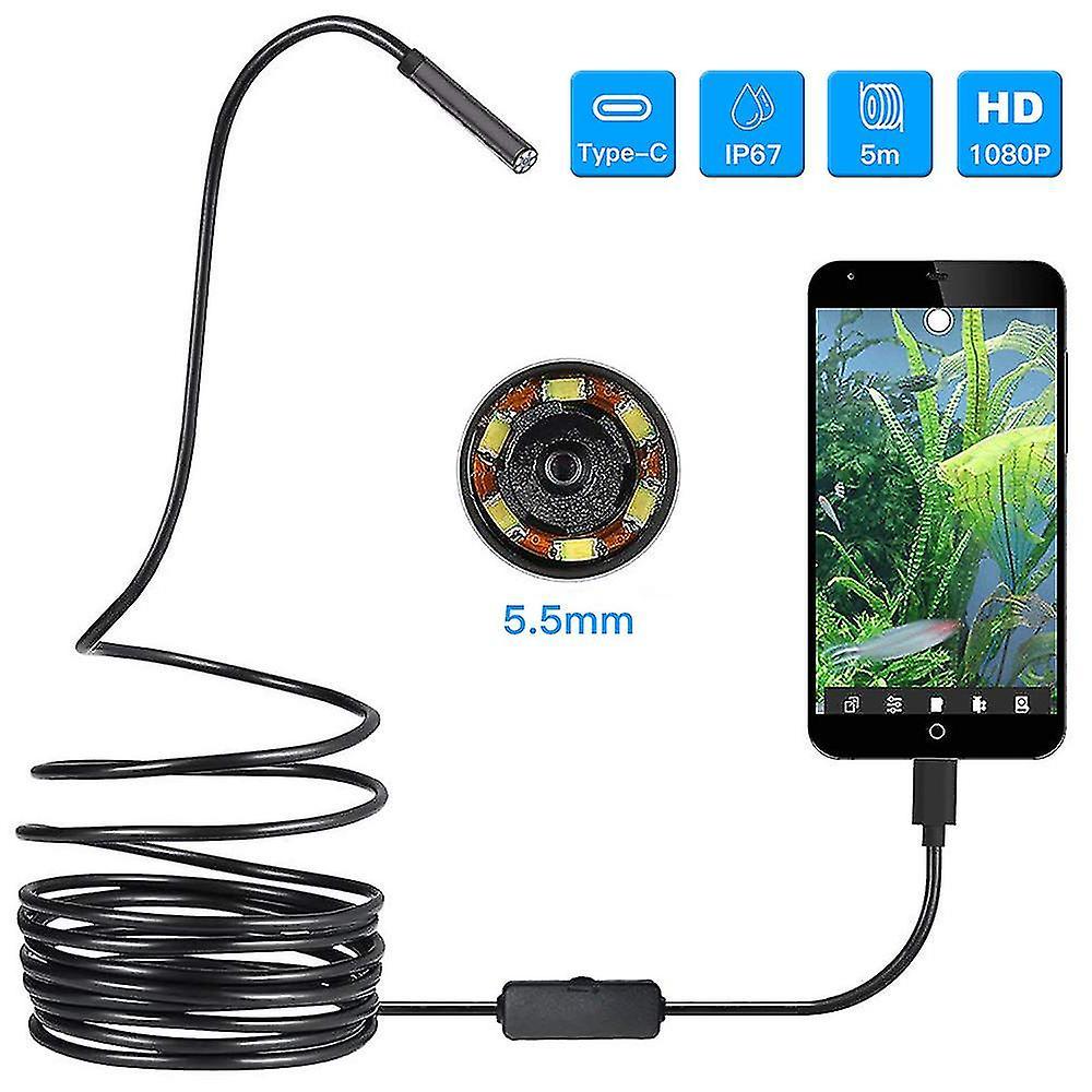 Ssylune Wireless Endoscope 1080p Hd  Wifi Borescope Inspection Camera