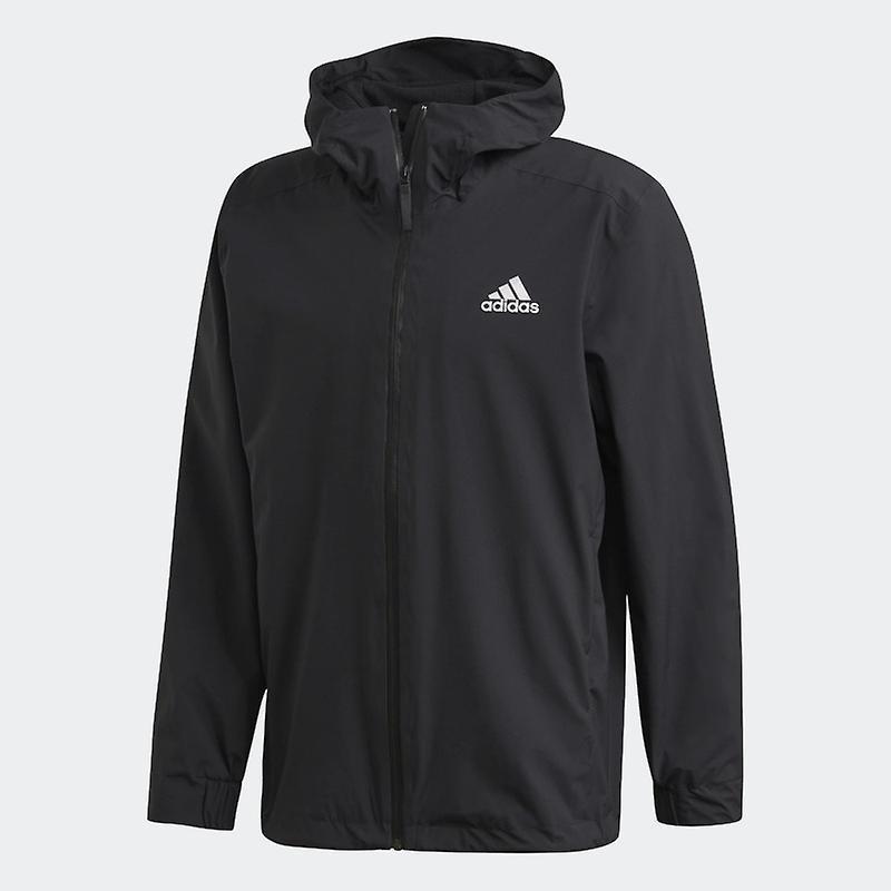 Adidas BSC 3-Stripes Rain Jacket | Black|White Black/White S