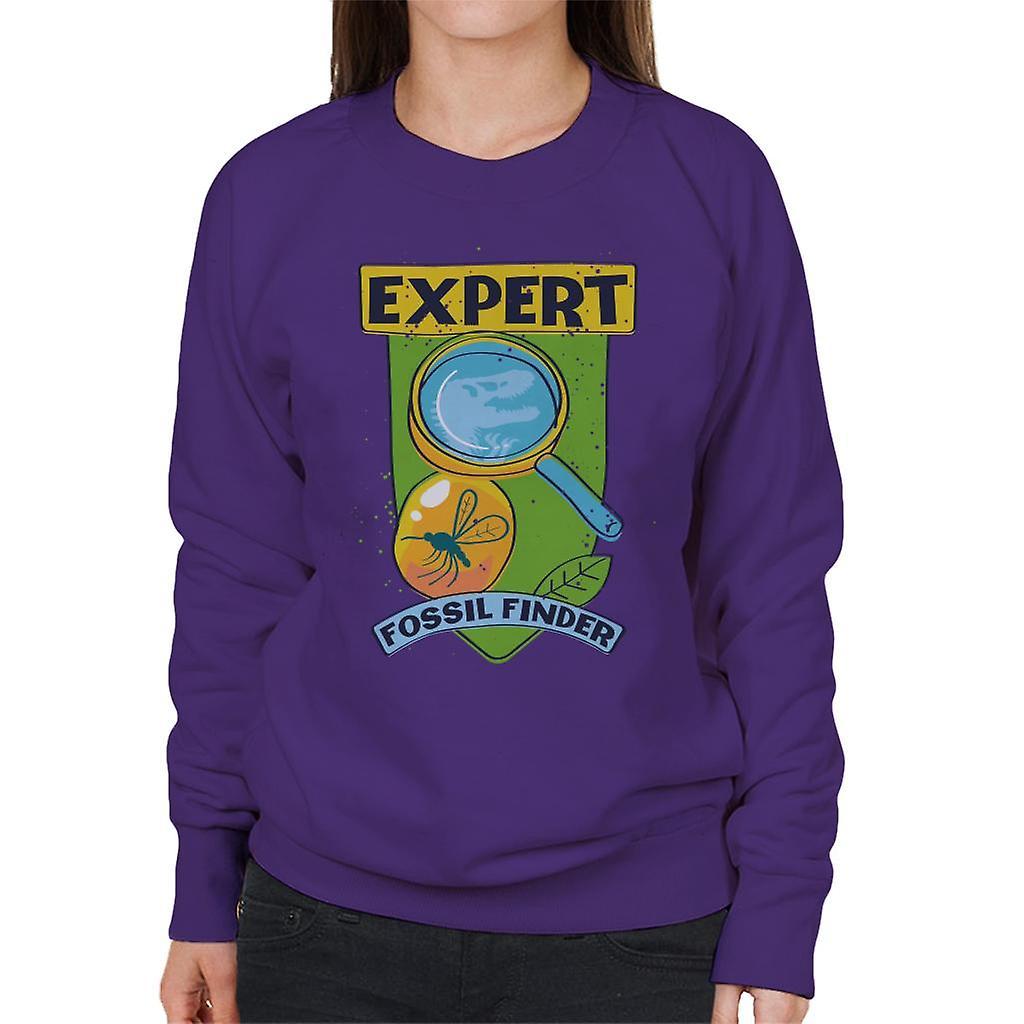 Jurassic Park Expert Fossil Finder Women's Sweatshirt Purple Medium