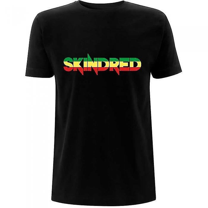 Skindred Unisex Adult Rasta Logo Cotton T-Shirt Black M