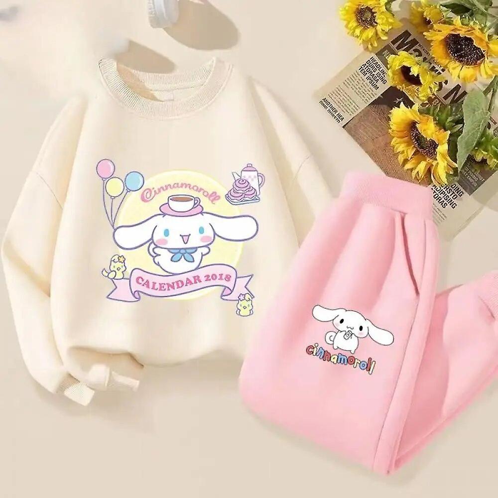 Hcankcan Sanrio Kuromi Cinnamoroll Girls Hoodie Underwear Long Sleeve Cartoon Anime Kawaii Loose Casual Spring Autumn Children's Clothing Thin swea...