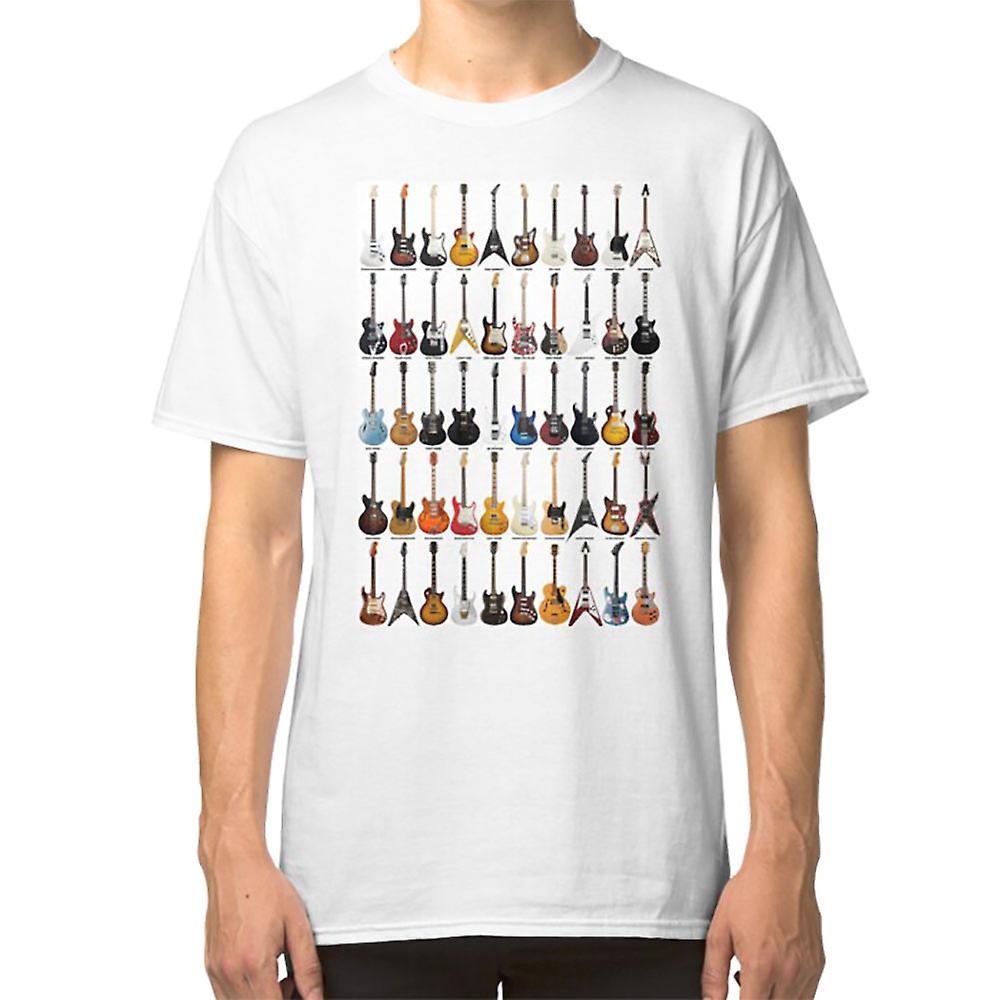 RockShark Guitar Legends T-shirt white L