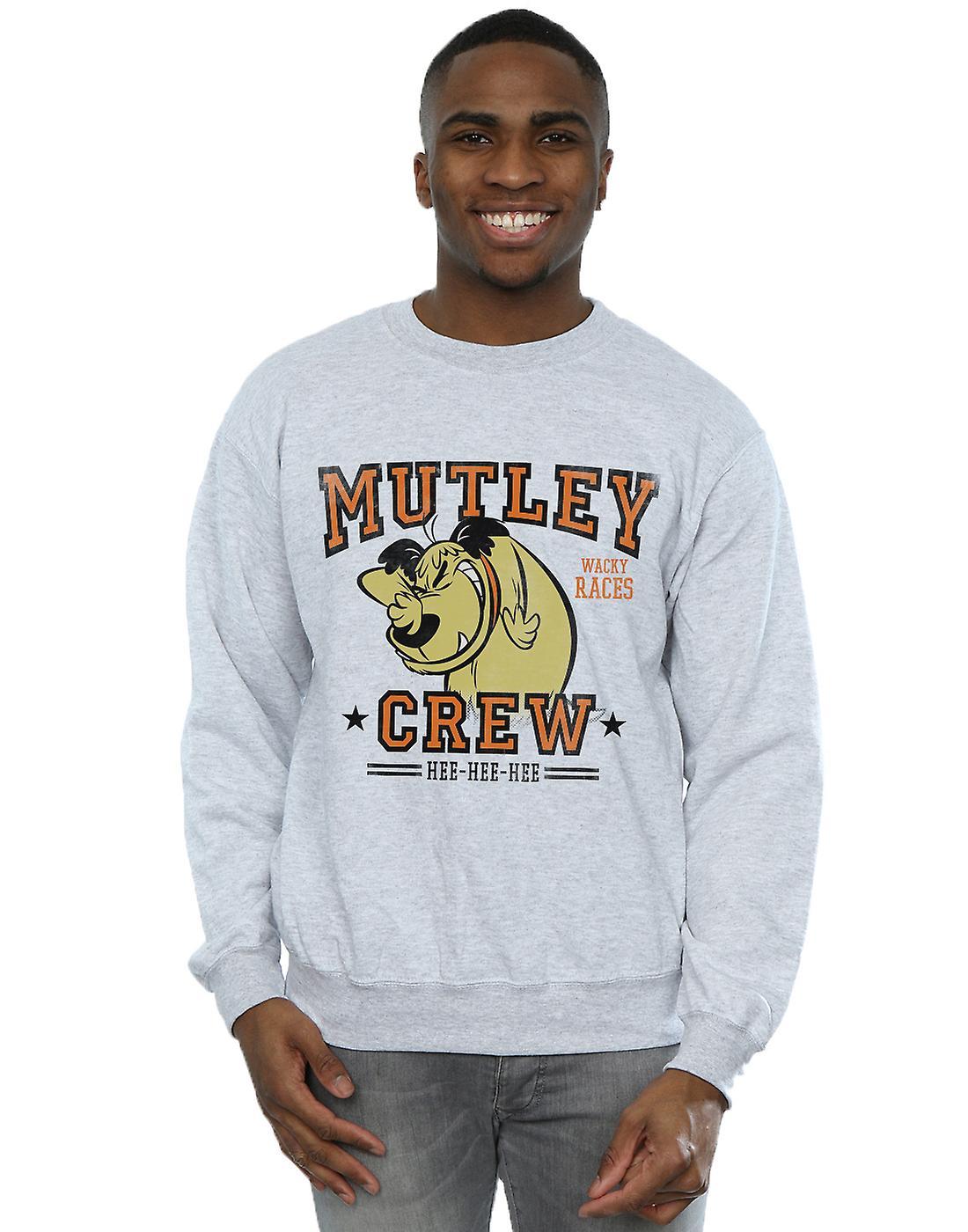 Absolute Cult Wacky Races Men's Mutley Crew Sweatshirt Sport Grey Large