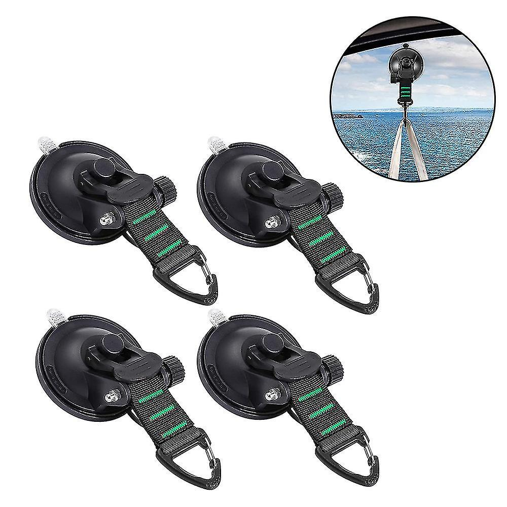 Sanne Heavy Duty Suction Cups 4 Pieces With Hooks Upgraded Car Camping Tie Down Suction Cup Camping Tarp Accessory With Securing Hook Strong Power ...