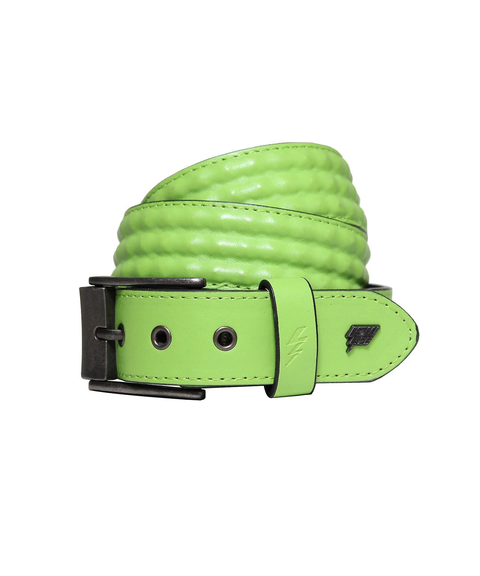 Cover Up Studded Leather Belt  - Lowlife Green 32" - 34" Waist (M)