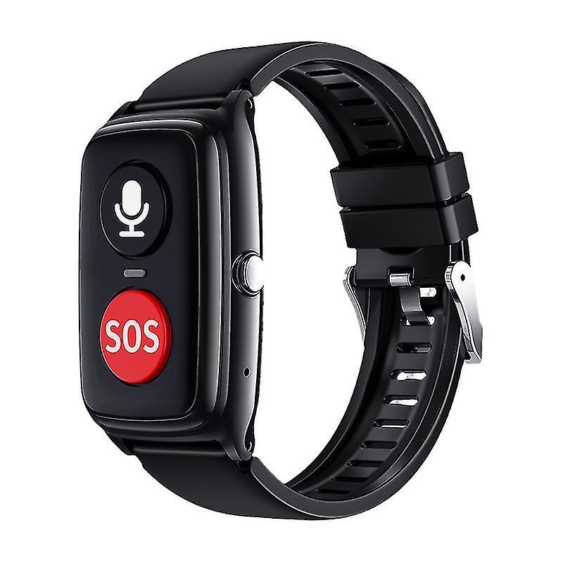 Sunset 4g Sos Smart Bracelet For Seniors With Gps Info Push Heart Rate Monitoring With Built In Tracking Watch